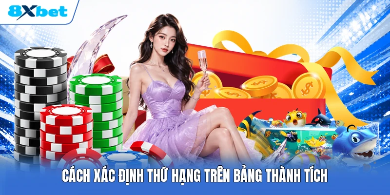 Cách xác định thứ hạng trên bảng thành tích